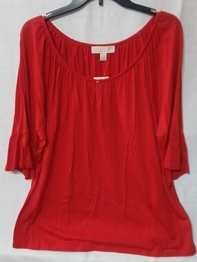 Michael Kors Women's Red Top Plus Size 2X